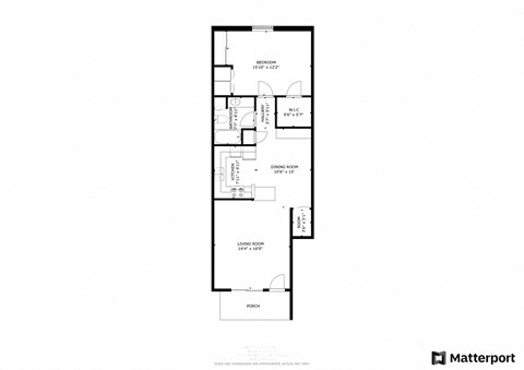 Riverwalk, Lower 1 Bed/1 Bath Floor Plan